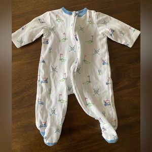 Like New! Little Me Golf Zipper Sleeper Size 3M